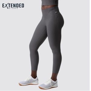 Born Primitive Limitless Legging in Dark Grey Ribbed. Size S. LIKE NEW
